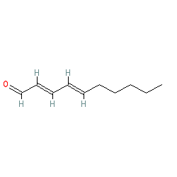 (2E,4E)-Deca-2,4-dienal chemical structure (CAS 25152-84-5)