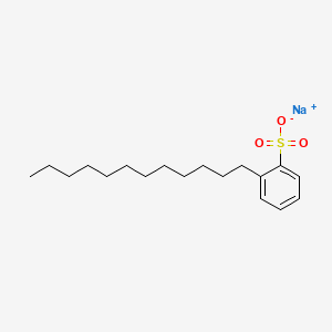 Sodium dodecylbenzenesulphonate chemical structure (CAS 25155-30-0)