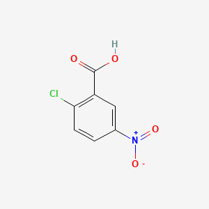 2-Chloro-5-nitrobenzoic acid chemical structure (CAS 2516-96-3)