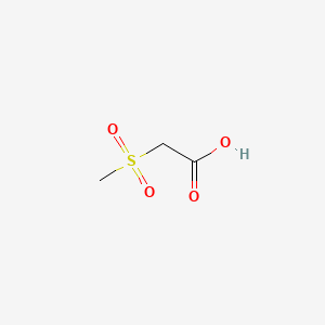 2-(Methylsulfonyl)acetic acid chemical structure (CAS 2516-97-4)