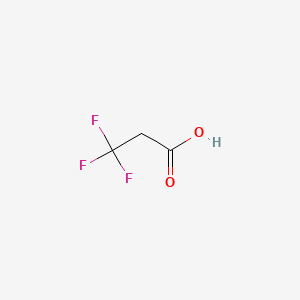 3,3,3-Trifluoropropanoic acid chemical structure (CAS 2516-99-6)