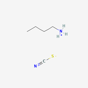 Butan-1-aminium thiocyanate chemical structure (CAS 25162-84-9)