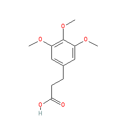3-(3,4,5-Trimethoxyphenyl)propanoic acid chemical structure (CAS 25173-72-2)
