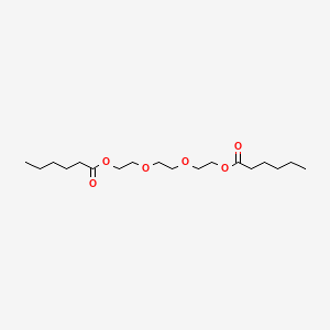 (Ethane-1,2-diylbis(oxy))bis(ethane-2,1-diyl) dihexanoate chemical structure (CAS 25176-75-4)