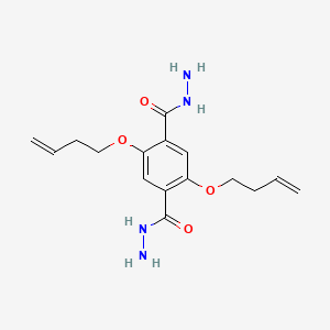 2,5-Bis(but-3-en-1-yloxy)terephthalohydrazide chemical structure (CAS 2517829-09-1)