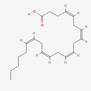 (4Z,7Z,10Z,13Z,16Z)-Docosa-4,7,10,13,16-pentaenoic acid chemical structure (CAS 25182-74-5)
