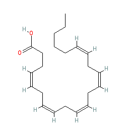 (4Z,7Z,10Z,13Z,16Z)-Docosa-4,7,10,13,16-pentaenoic acid chemical structure (CAS 25182-74-5)