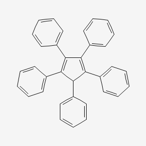 Cyclopenta-1,3-diene-1,2,3,4,5-pentaylpentabenzene chemical structure (CAS 2519-10-0)