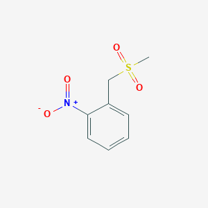 1-((Methylsulfonyl)methyl)-2-nitrobenzene chemical structure (CAS 25195-60-2)