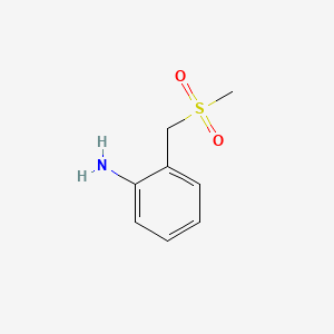 2-(Methanesulfonylmethyl)aniline chemical structure (CAS 25195-69-1)