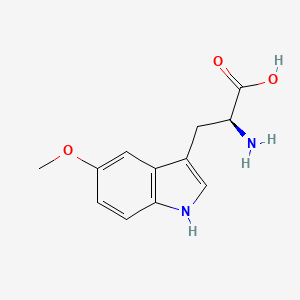 (S)-2-Amino-3-(5-methoxy-1H-indol-3-yl)propanoic acid chemical structure (CAS 25197-96-0)