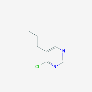 4-Chloro-5-propylpyrimidine chemical structure (CAS 25199-00-2)