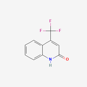 2-Hydroxy-4-(trifluoromethyl)quinoline chemical structure (CAS 25199-84-2)
