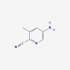 5-Amino-3-methylpicolinonitrile chemical structure (CAS 252056-70-5)