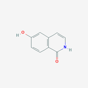 6-Hydroxyisoquinolin-1(2H)-one chemical structure (CAS 252061-78-2)