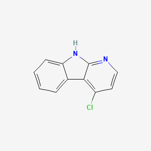 4-Chloro-9H-pyrido[2,3-b]indole chemical structure (CAS 25208-32-6)