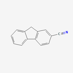 9H-Fluorene-2-carbonitrile chemical structure (CAS 2523-48-0)