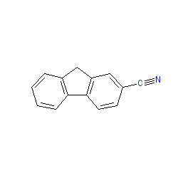 9H-Fluorene-2-carbonitrile chemical structure (CAS 2523-48-0)