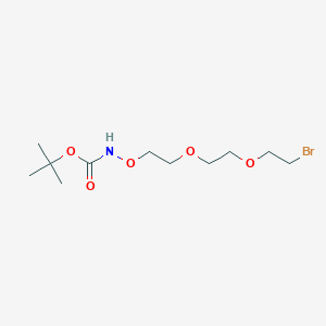 tert-Butyl (2-(2-(2-bromoethoxy)ethoxy)ethoxy)carbamate chemical structure (CAS 252378-67-9)