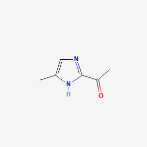 1-(4-Methyl-1H-imidazol-2-yl)ethanone chemical structure (CAS 2524-90-5)