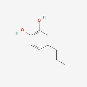 4-Propylbenzene-1,2-diol chemical structure (CAS 2525-02-2)