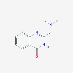 2-((Dimethylamino)methyl)quinazolin-4(3H)-one chemical structure (CAS 252570-57-3)