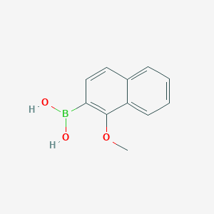 (1-Methoxynaphthalen-2-yl)boronic acid chemical structure (CAS 252670-79-4)