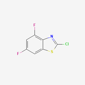 2-Chloro-4,6-difluorobenzothiazole chemical structure (CAS 252681-57-5)