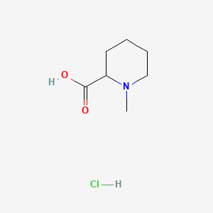 1-Methylpiperidine-2-carboxylic acid hydrochloride chemical structure (CAS 25271-35-6)