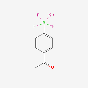 Potassium 4-acetylphenyltrifluoroborate chemical structure (CAS 252726-24-2)