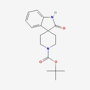 1'-Boc-1,2-dihydro-2-oxo-spiro[3H-indole-3,4'-piperidine] chemical structure (CAS 252882-60-3)