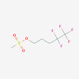4,4,5,5,5-Pentafluoropentyl methanesulfonate chemical structure (CAS 252947-01-6)