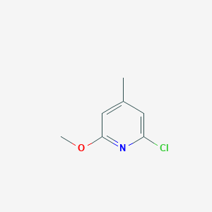 2-Chloro-6-methoxy-4-methylpyridine chemical structure (CAS 25297-52-3)