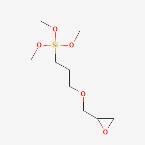 3-Glycidoxypropyltrimethoxysilane chemical structure (CAS 2530-83-8)