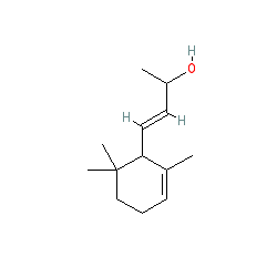 (E)-4-(2,6,6-Trimethylcyclohex-2-en-1-yl)but-3-en-2-ol chemical structure (CAS 25312-34-9)