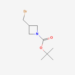 tert-Butyl 3-(bromomethyl)azetidine-1-carboxylate chemical structure (CAS 253176-93-1)