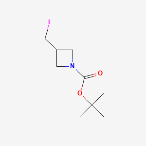N-Boc-3-(iodomethyl)azetidine chemical structure (CAS 253176-94-2)