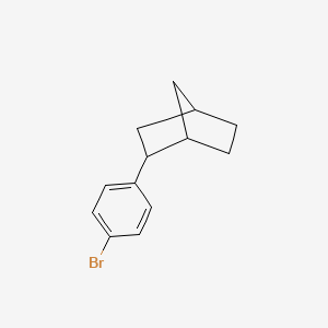 2-(4-Bromophenyl)bicyclo[2.2.1]heptane chemical structure (CAS 2533349-57-2)