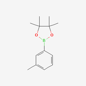 4,4,5,5-Tetramethyl-2-(m-tolyl)-1,3,2-dioxaborolane chemical structure (CAS 253342-48-2)