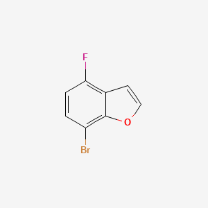 7-Bromo-4-fluorobenzofuran chemical structure (CAS 253429-31-1)