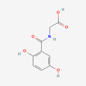 2-(2,5-Dihydroxybenzamido)acetic acid chemical structure (CAS 25351-24-0)