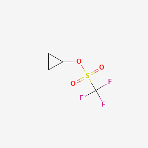 Cyclopropyl trifluoromethanesulfonate chemical structure (CAS 25354-42-1)
