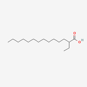 2-Ethyltetradecanoic acid chemical structure (CAS 25354-93-2)