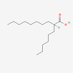 2-Hexyldecanoic acid chemical structure (CAS 25354-97-6)