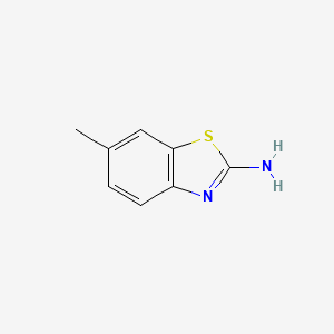 2-Amino-6-methylbenzothiazole chemical structure (CAS 2536-91-6)
