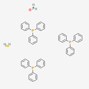 Carbonyl(dihydrido)tris(triphenylphosphine)ruthenium(II) chemical structure (CAS 25360-32-1)
