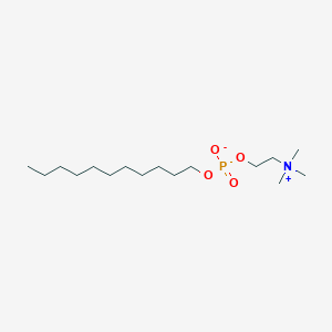 2-(Trimethylammonio)ethyl undecyl phosphate chemical structure (CAS 253678-65-8)