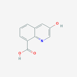 3-Hydroxyquinoline-8-carboxylic acid chemical structure (CAS 25369-42-0)