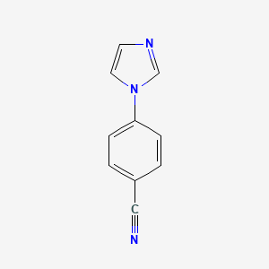 4-(1H-imidazol-1-yl)benzonitrile chemical structure (CAS 25372-03-6)