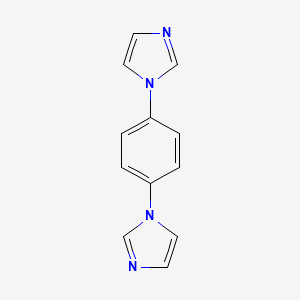 1,4-Di(1H-imidazol-1-yl)benzene chemical structure (CAS 25372-07-0)